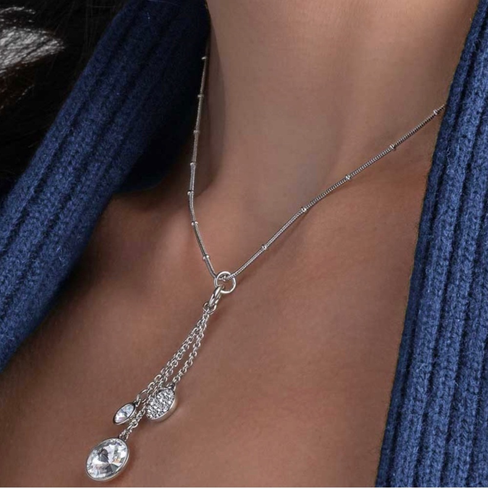 Touchstone Crystal by Swarovski SWING OVER necklace BNIB so pretty & sparkly